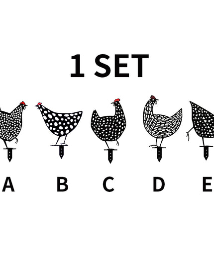 Sherem Metal Chicken Garden Sculpture - Libiyi
