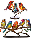 2x Libiyi Metal Birds