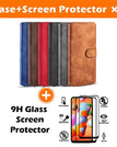 S21 Ultra(5G) / Brown / Case+2-Pack Screen Protectors
