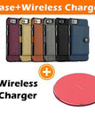 brown / iPhone 6/6S / Case+Wireless Charger