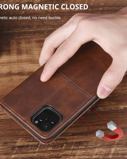 TPU + PU Leather Phone Cover Case for iPhone - Libiyi