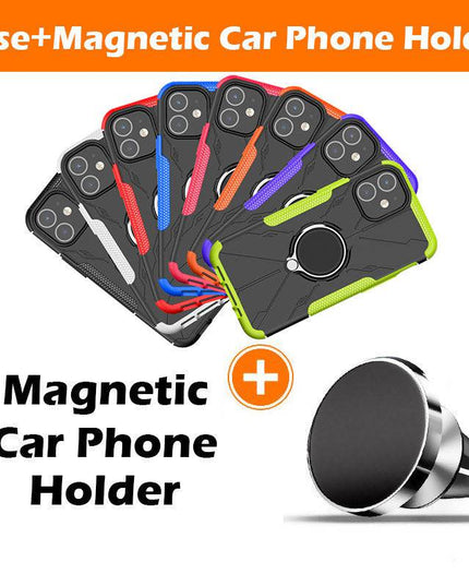 Robot 3 in 1 Heavy Duty Defender Case For iPhone 12 - Libiyi
