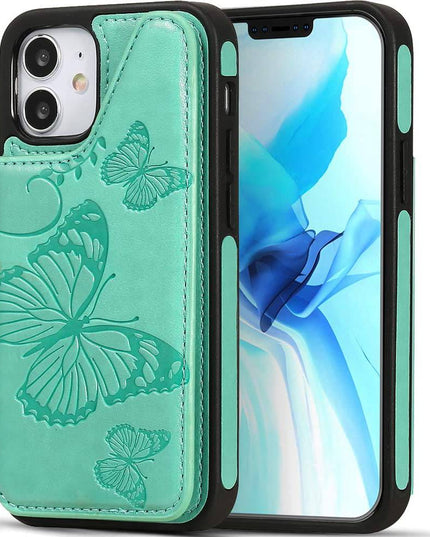 New Luxury Embossing Wallet Cover For iPhone 12 Mini-Fast Delivery - Libiyi