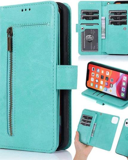 Detachable Flip Folio Zipper Purse Phone Case for iPhone 11 Series - Libiyi