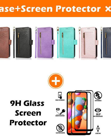 Detachable Flip Folio Zipper Purse Phone Case for Samsung Note 20 Series - Libiyi