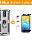 Silver / LG stylo 5/5X/5V / With Tempered Glass Screen Protector