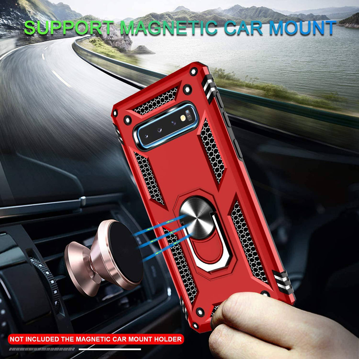 Luxury Armor Ring Bracket Phone Case For Samsung S10 Plus-Fast Delivery - Libiyi