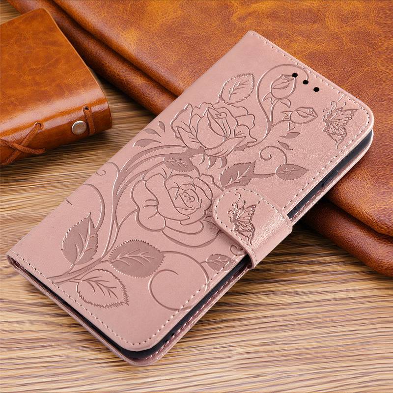 3D Embossed Rose Wallet Case For Google Pixel 6 - Libiyi