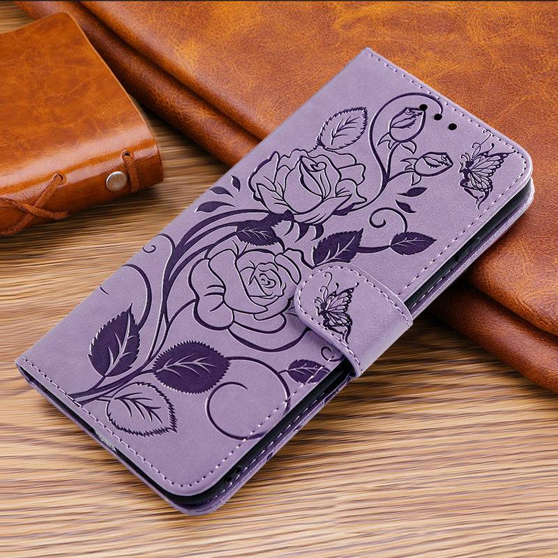 3D Embossed Rose Wallet Case For Google Pixel 6 - Libiyi