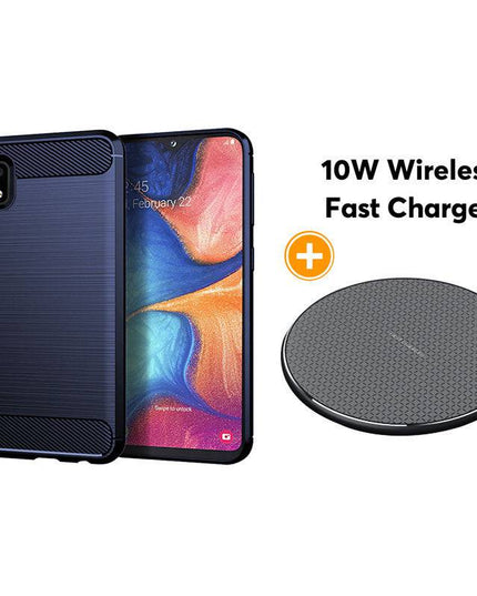 Luxury Carbon Fiber Case For Samsung A10E - Libiyi