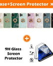 For iPhone 12 Pro Max / Beige / With 2-Pack Screen Protectors